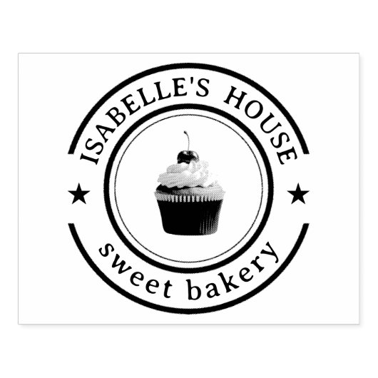 Zakelijk logo | Groot persoonlijk logo voor thuis  Rubberstempel (Afrduk)