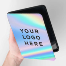 Zakelijk logo holografische regenboog pastelkleure