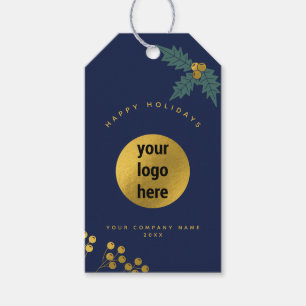 Zakelijk logo Hulstbes Kerst Botanisch Cadeaulabel