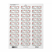 Zakelijk logo Kerstgroen Retouradres Etiket (Full Sheet)