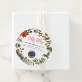 Zakelijk logo Kerstvakantie Bedankjes Labels (In situ)