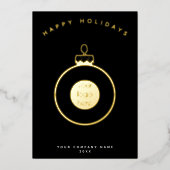 Zakelijk Logo Kerstversiering Kaart (Voorkant)