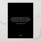 Zakelijk Logo Kerstversiering Kaart (Achterkant)