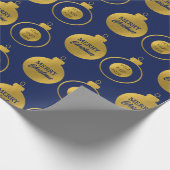 Zakelijk Logo Kerstversiering Kaart Cadeaupapier (Hoek)