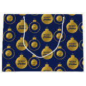 Zakelijk Logo Kerstversiering Kaart Groot Cadeauzakje (Voorkant)