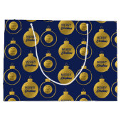 Zakelijk Logo Kerstversiering Kaart Groot Cadeauzakje (Achterkant)