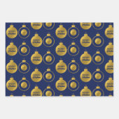 Zakelijk Logo Kerstversiering Kaart Inpakpapier Vel (Voorkant 2)