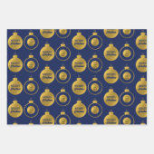 Zakelijk Logo Kerstversiering Kaart Inpakpapier Vel (Voorkant)