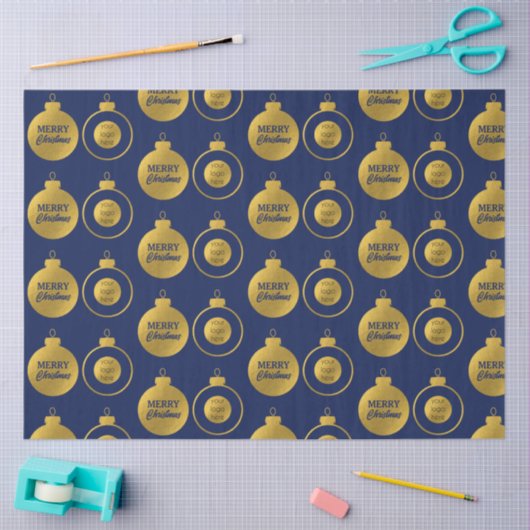 Zakelijk Logo Kerstversiering Kaart Tissuepapier (Craft)