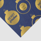 Zakelijk Logo Kerstversiering Kaart Tissuepapier (Detail)