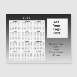 Zakelijk logo klantwaardering 2022 kalender  magnetische uitnodiging