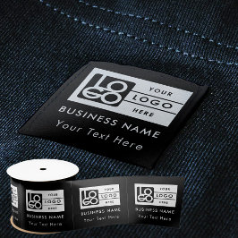 Zakelijk logo kledinglabels opnaaien naailetikette satijnen lint
