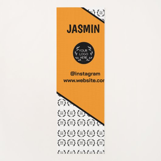 Zakelijk Logo Kleur Blok Patroon Naam Titel Yogamat (Voorkant)