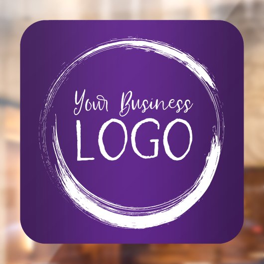 Zakelijk Logo Koninklijk Paars Verlopen Raamsticker (Vel 2)