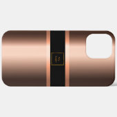 Zakelijk logo koper brons metallisch zwart merk Case-Mate iPhone case (Achterkant / Rechts)