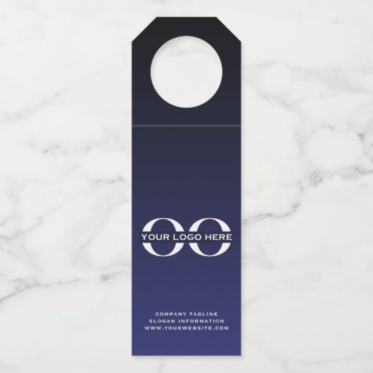 Zakelijk Logo, Label met flesje Hanger (Voorkant)