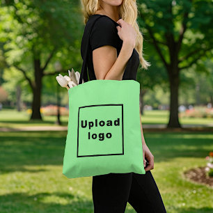Zakelijk Logo   Lichtgroene Boodschappentas Tote Bag
