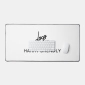 Zakelijk Logo Luxe Bedrijfs Wit Bureaumat (Keyboard & Muis)