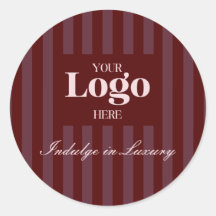 Zakelijk logo luxe bordeaux strepen