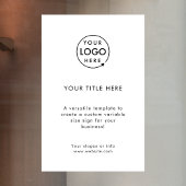 Zakelijk Logo | Maak Uw Eigen Moderne Wit Raamsticker