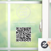 Zakelijk Logo Maak Uw QR-Code Wit Raamsticker (Huis)