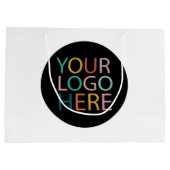 Zakelijk logo | Meren tassen met logo op maat Groot Cadeauzakje (Achterkant)