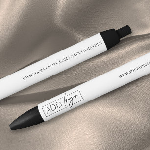 Zakelijk Logo Merk Klant Cadeau Promotie Blauwe Inkt Pen