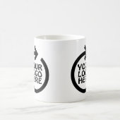 Zakelijk logo merknaam gepersonaliseerd koffiemok (Center)