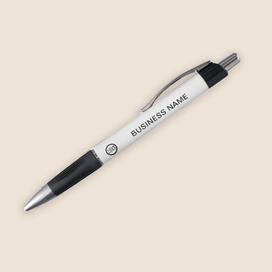 Zakelijk logo merkpen l Wit Zwart Pen