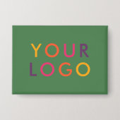 Zakelijk Logo Merktemplate Groen Button (Voorkant)