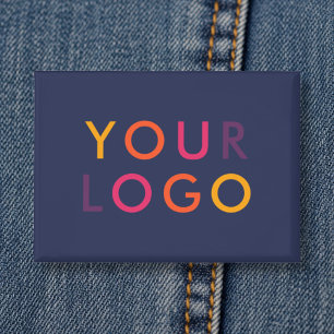 Zakelijk Logo Merktemplate Navyblauw Button