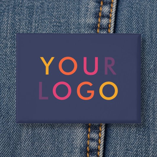 Zakelijk Logo Merktemplate Navyblauw Button