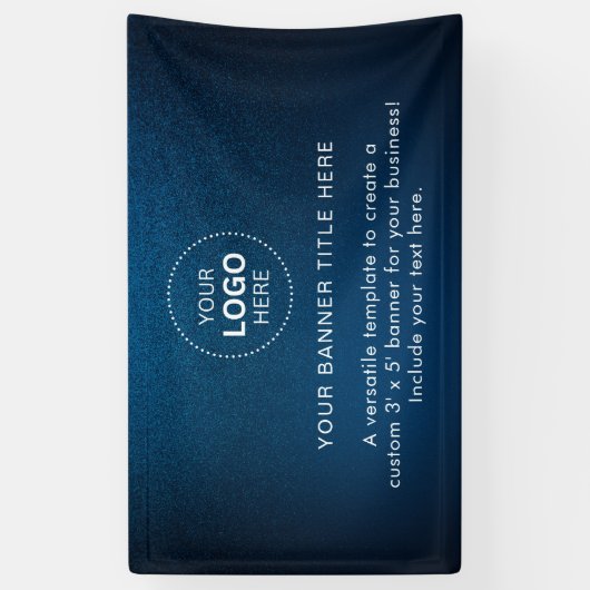 Zakelijk logo met professionele 5' banner (Verticaal)