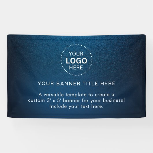 Zakelijk logo met professionele 5' banner (Horizontaal)