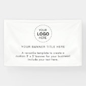 Zakelijk logo met professionele 5' banner (Horizontaal)