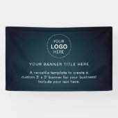 Zakelijk logo met professionele 5' banner (Horizontaal)