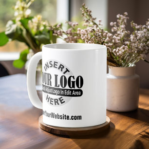 Zakelijk Logo met Tekst toevoegen - Minimaal Koffiemok