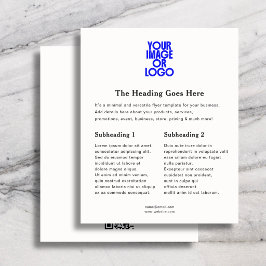Zakelijk logo minimaal elegant QR-code wit Flyer