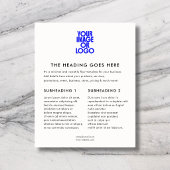 Zakelijk Logo Minimaal Modern QR Code Wit Flyer