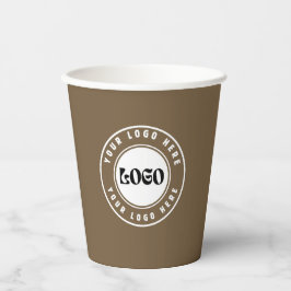 Zakelijk LOGO  Minimaal zakelijk bedrijfsleven  Papieren Bekers