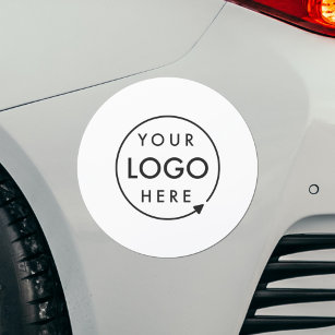 Zakelijk Logo - Minimalistisch, eenvoudig, wit Automagneet