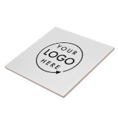 Zakelijk Logo - Minimalistisch, eenvoudig, wit Tegeltje (Zijkant)