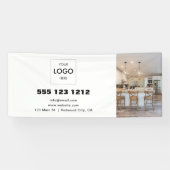 Zakelijk Logo Minimalistisch Modern Foto Spandoek (Horizontaal)