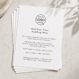 Zakelijk logo | Minimalistische schone eenvoudige  Flyer