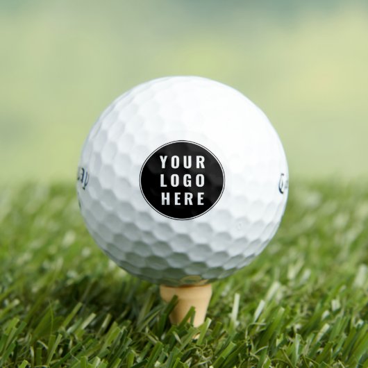 Zakelijk Logo Modern Aangepaste QR Code Minimalist Golfballen (Insitu Shirt)