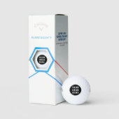Zakelijk Logo Modern Aangepaste QR Code Minimalist Golfballen (Verpakking)