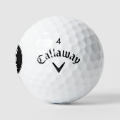 Zakelijk Logo Modern Aangepaste QR Code Minimalist Golfballen (Logo)