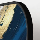 Zakelijk Logo Modern Abstract Blauw Bedrijf Pickleball Paddle (Links Detail)