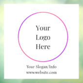 Zakelijk Logo | Modern Bedrijfs Sjabloon Raamsticker (Vel 3)