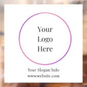 Zakelijk Logo | Modern Bedrijfs Sjabloon Raamsticker (Vel 2)